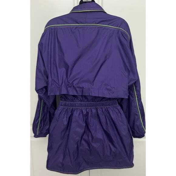 Vintage Basic Rituals Women's Purple Windbreaker/Jacket Cinched Waist Size M - Picture 2 of 10